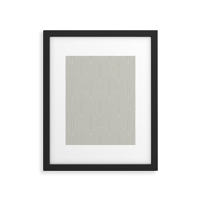 Art Deco Arch Pattern LXI Framed Art Print Gallery Image 1