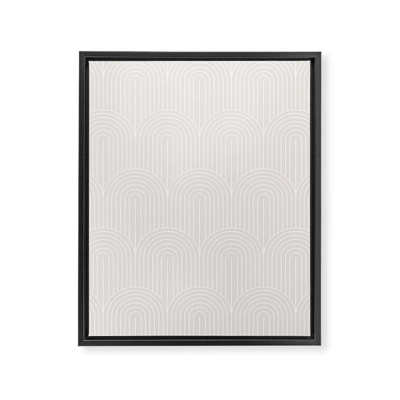 Art Deco Arch Pattern LXII Framed Canvas Print Gallery Image 8