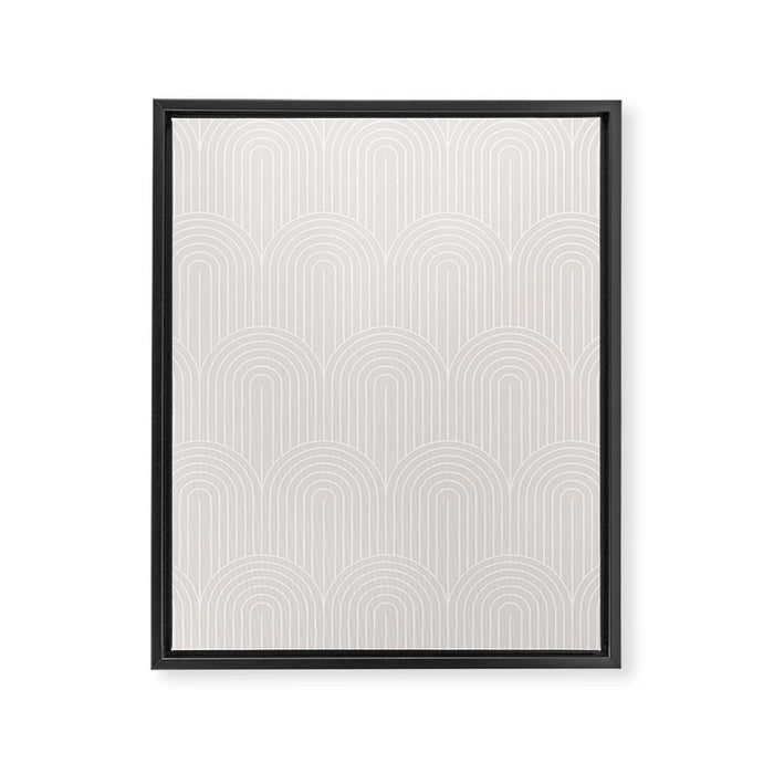Art Deco Arch Pattern LXII Framed Canvas Print Gallery Image 1