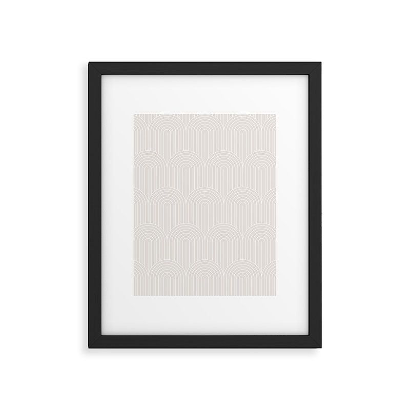 Art Deco Arch Pattern LXII Framed Art Print Gallery Image 6