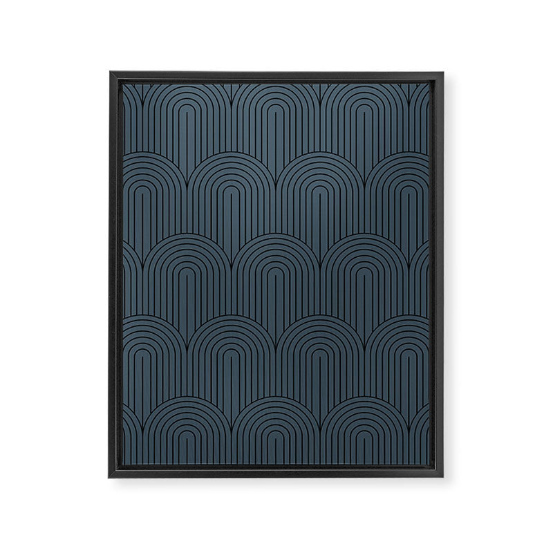 Art Deco Arch Pattern LXIII Framed Canvas Print Gallery Image 8