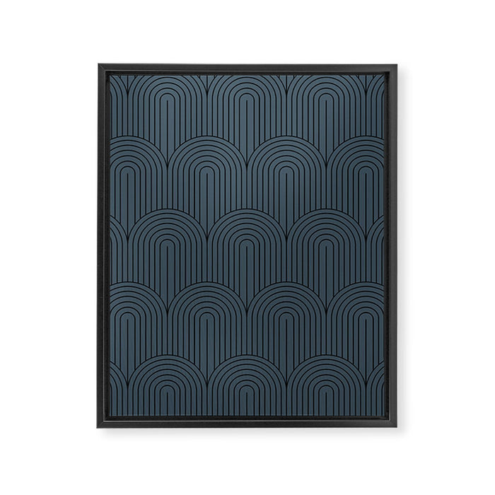 Art Deco Arch Pattern LXIII Framed Canvas Print Gallery Image 1