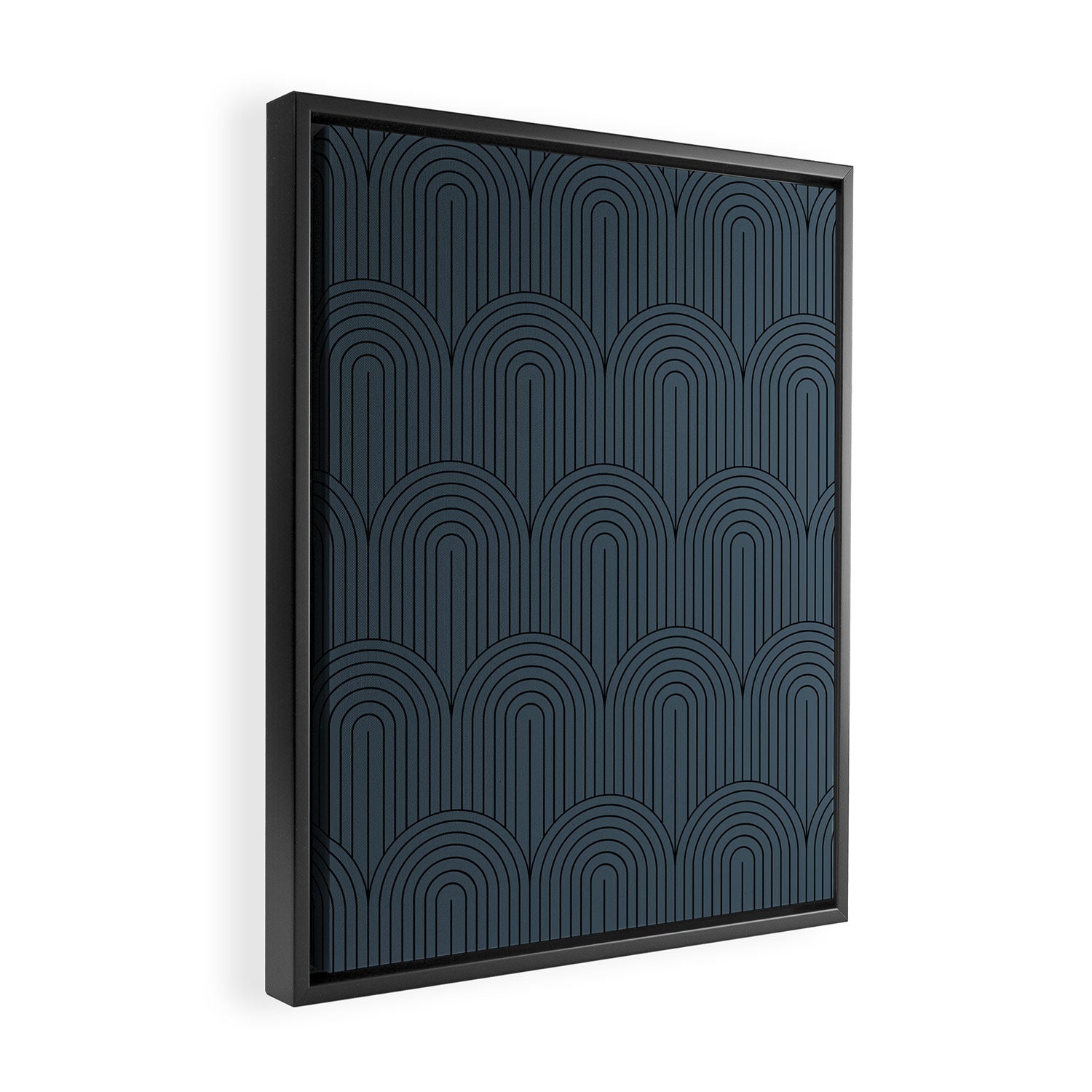 Art Deco Arch Pattern LXIII Framed Canvas Print Gallery Image 2
