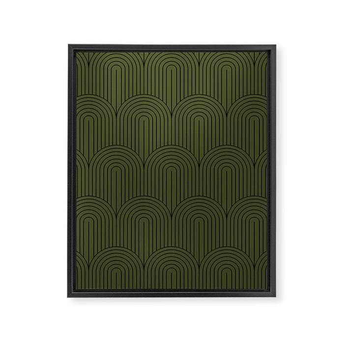 Art Deco Arch Pattern VIII Framed Canvas Print Gallery Image 1