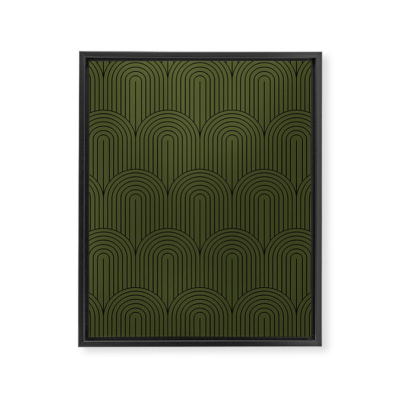 Art Deco Arch Pattern VIII Framed Canvas Print Gallery Image 8