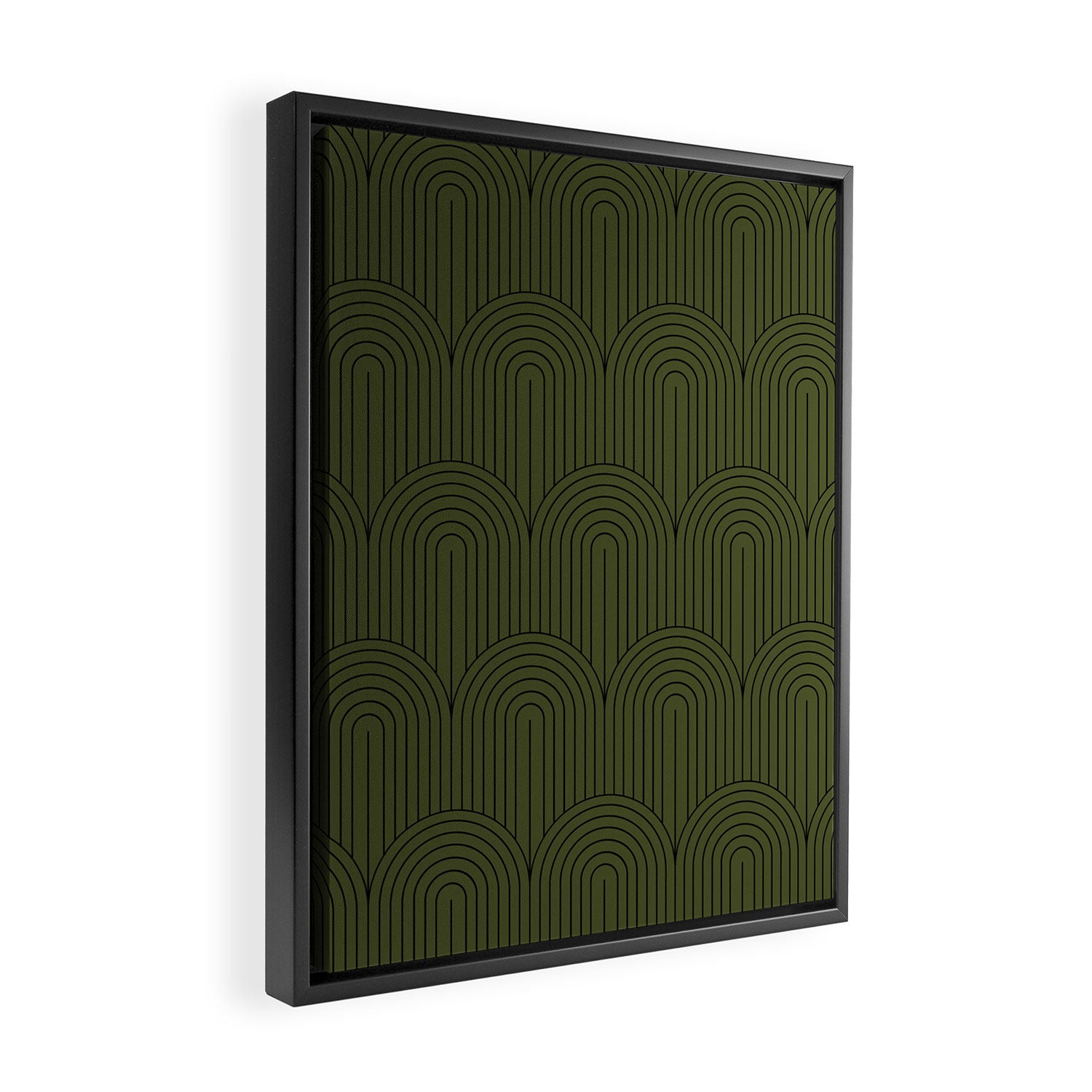 Art Deco Arch Pattern VIII Framed Canvas Print Gallery Image 2