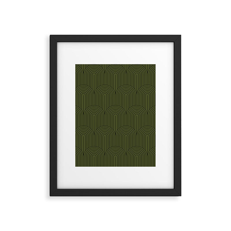 Art Deco Arch Pattern VIII Framed Art Print Gallery Image 6