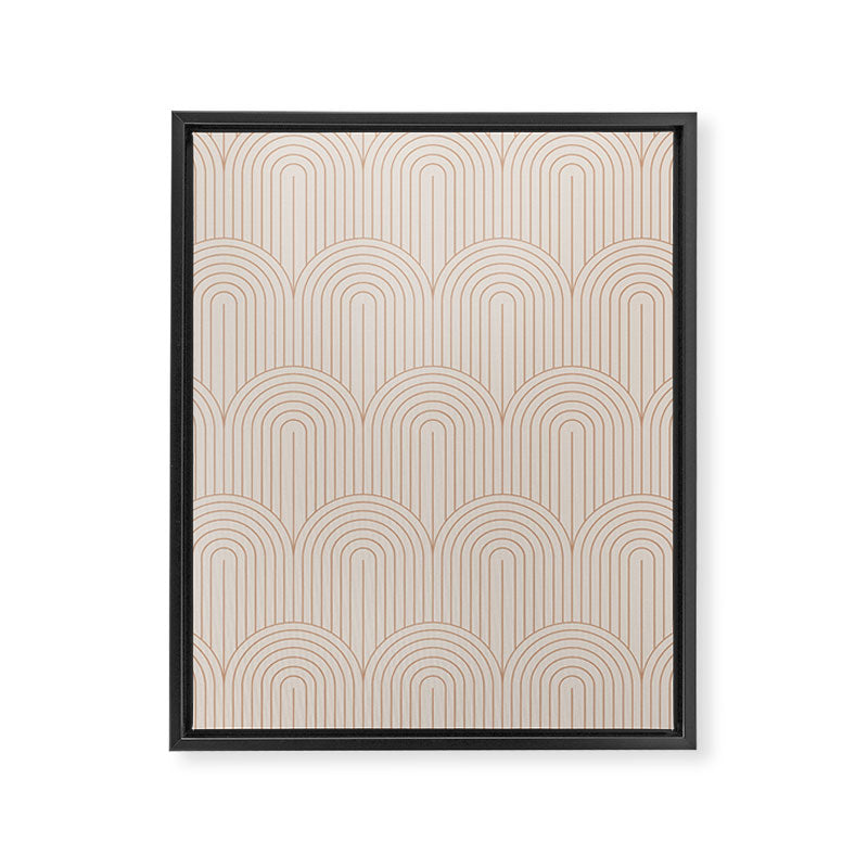 Art Deco Arch Pattern XIV Framed Canvas Print Gallery Image 8