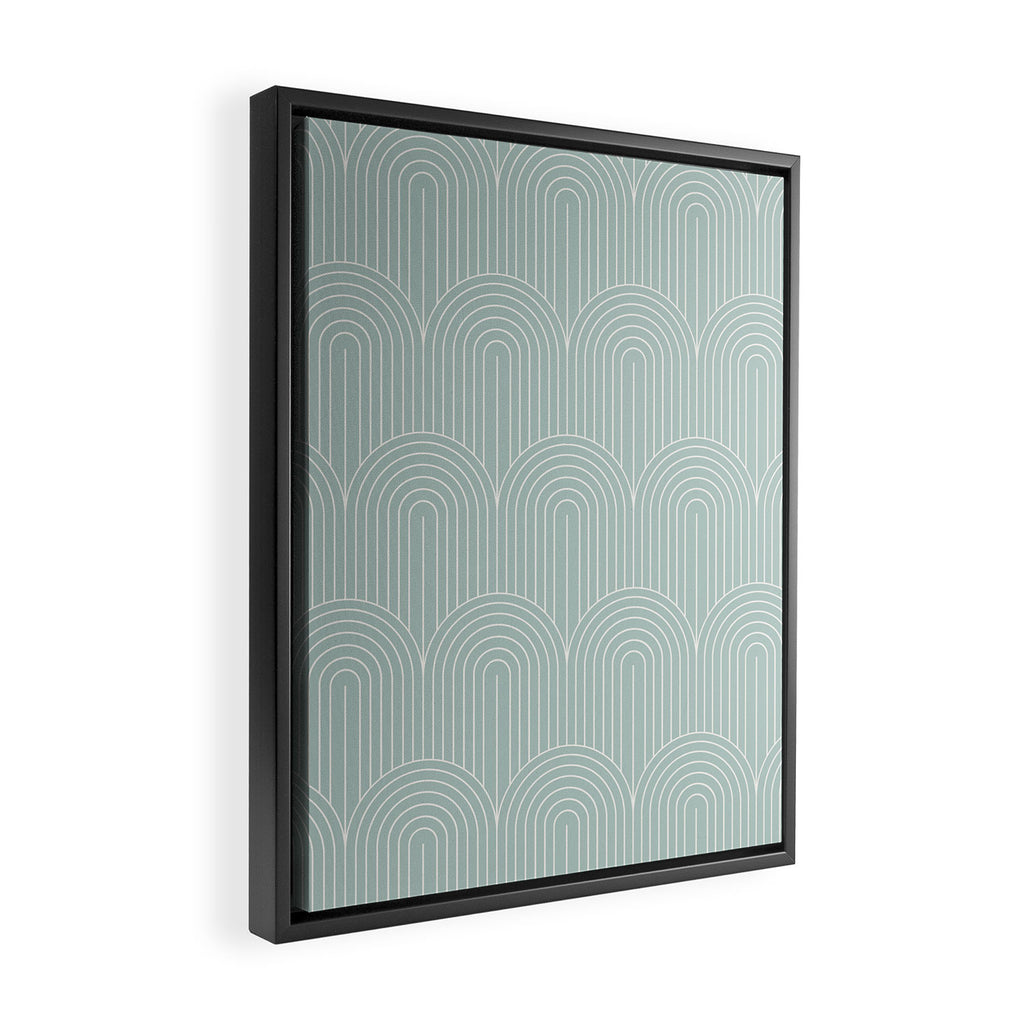 Art Deco Arch Pattern XIX Framed Canvas Print Gallery Image 2