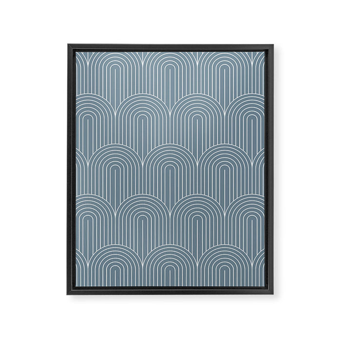 Art Deco Arch Pattern XLI Framed Canvas Print Gallery Image 1