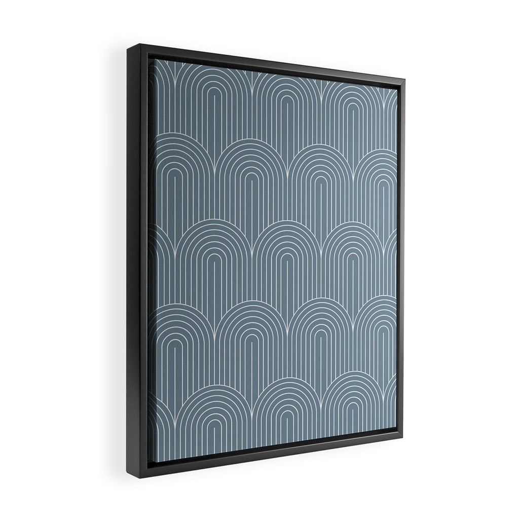 Art Deco Arch Pattern XLI Framed Canvas Print Gallery Image 2