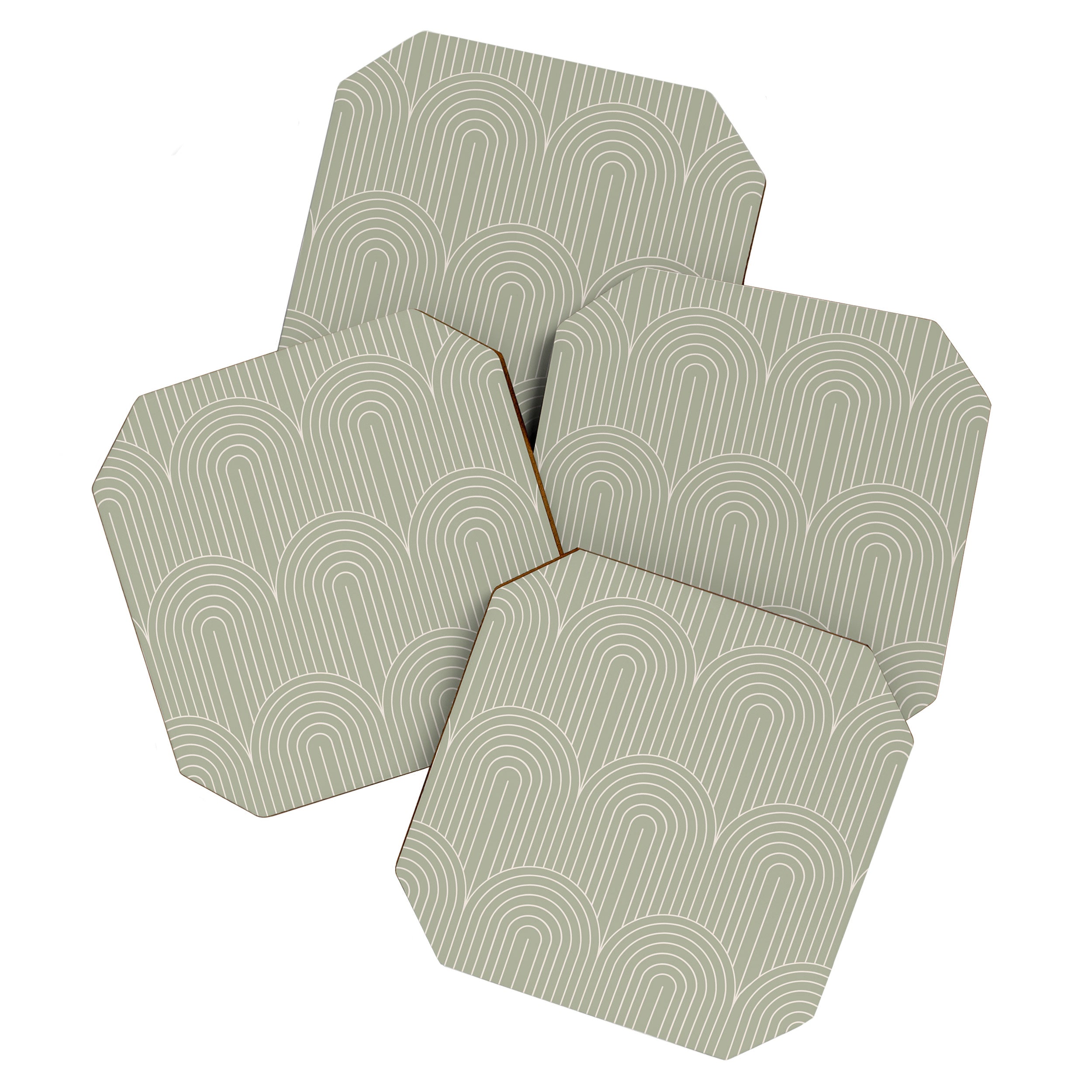 Art Deco Arch Pattern XLIII Coaster Gallery Image 1