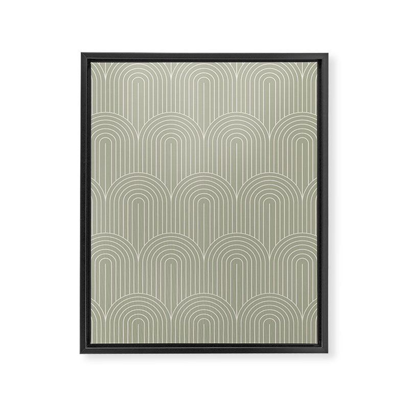 Art Deco Arch Pattern XLIII Framed Canvas Print Gallery Image 8