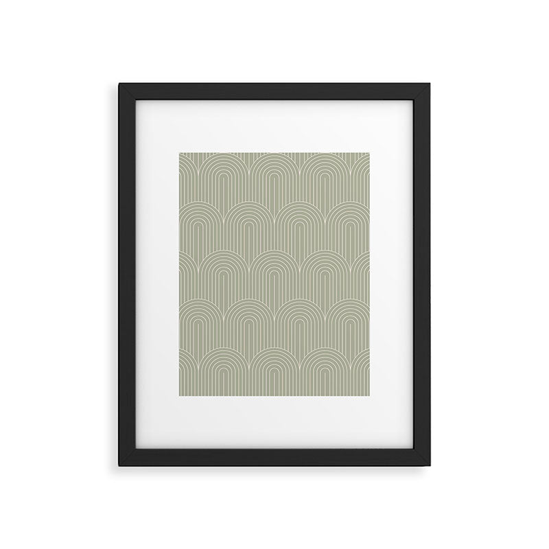 Art Deco Arch Pattern XLIII Framed Art Print Gallery Image 6