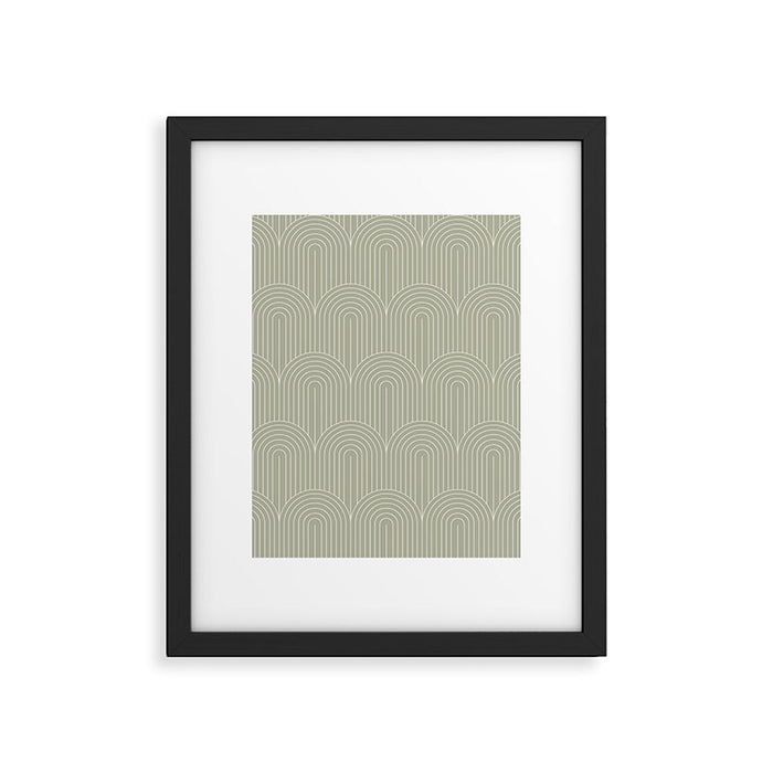 Art Deco Arch Pattern XLIII Framed Art Print Gallery Image 1