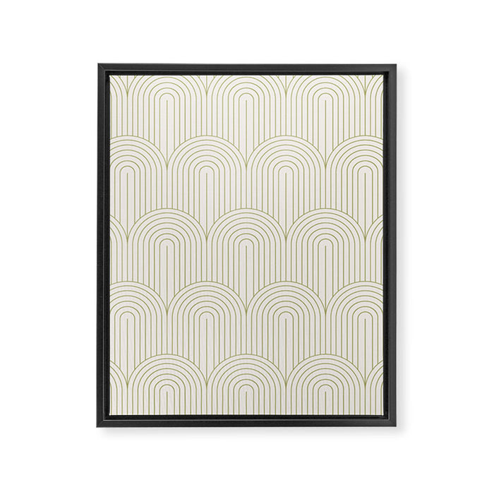Art Deco Arch Pattern XLIV Framed Canvas Print Gallery Image 1