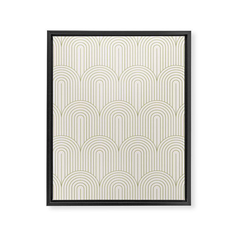 Art Deco Arch Pattern XLIV Framed Canvas Print Gallery Image 8