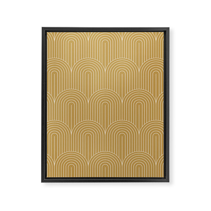 Art Deco Arch Pattern XLVI Framed Canvas Print Gallery Image 8