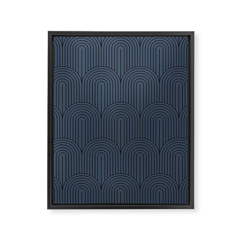 Art Deco Arch Pattern XLVII Framed Canvas Print Gallery Image 8