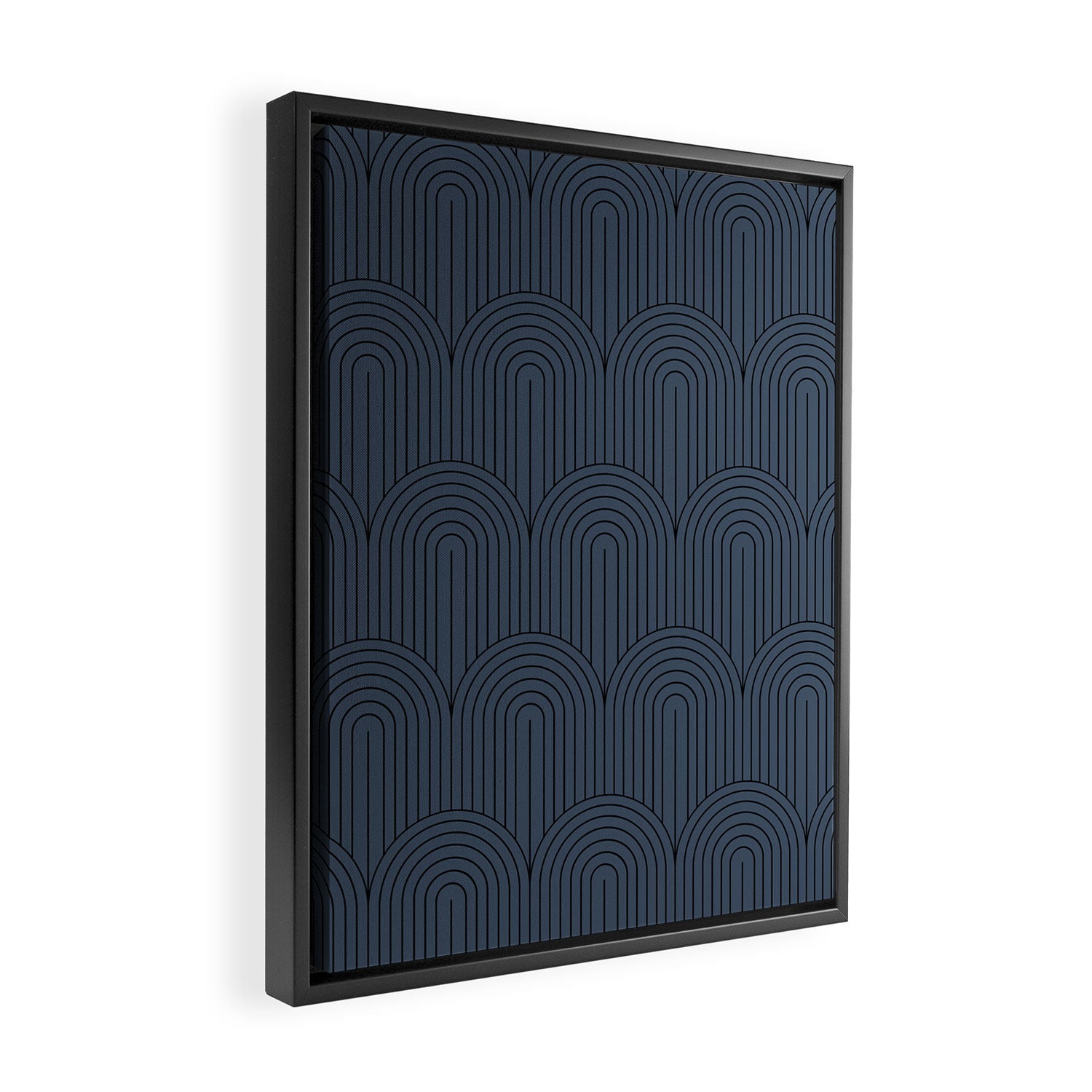 Art Deco Arch Pattern XLVII Framed Canvas Print Gallery Image 2