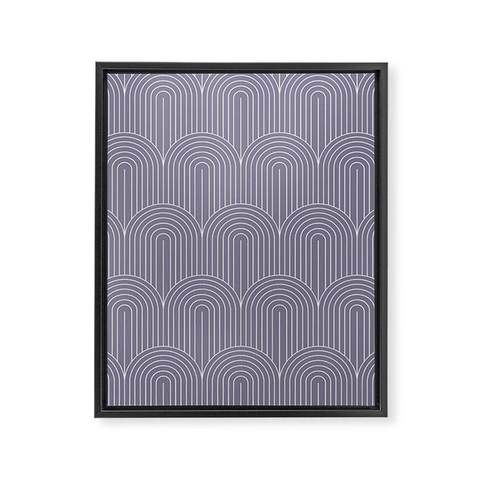 Art Deco Arch Pattern XLVIII Framed Canvas Print Gallery Image 1