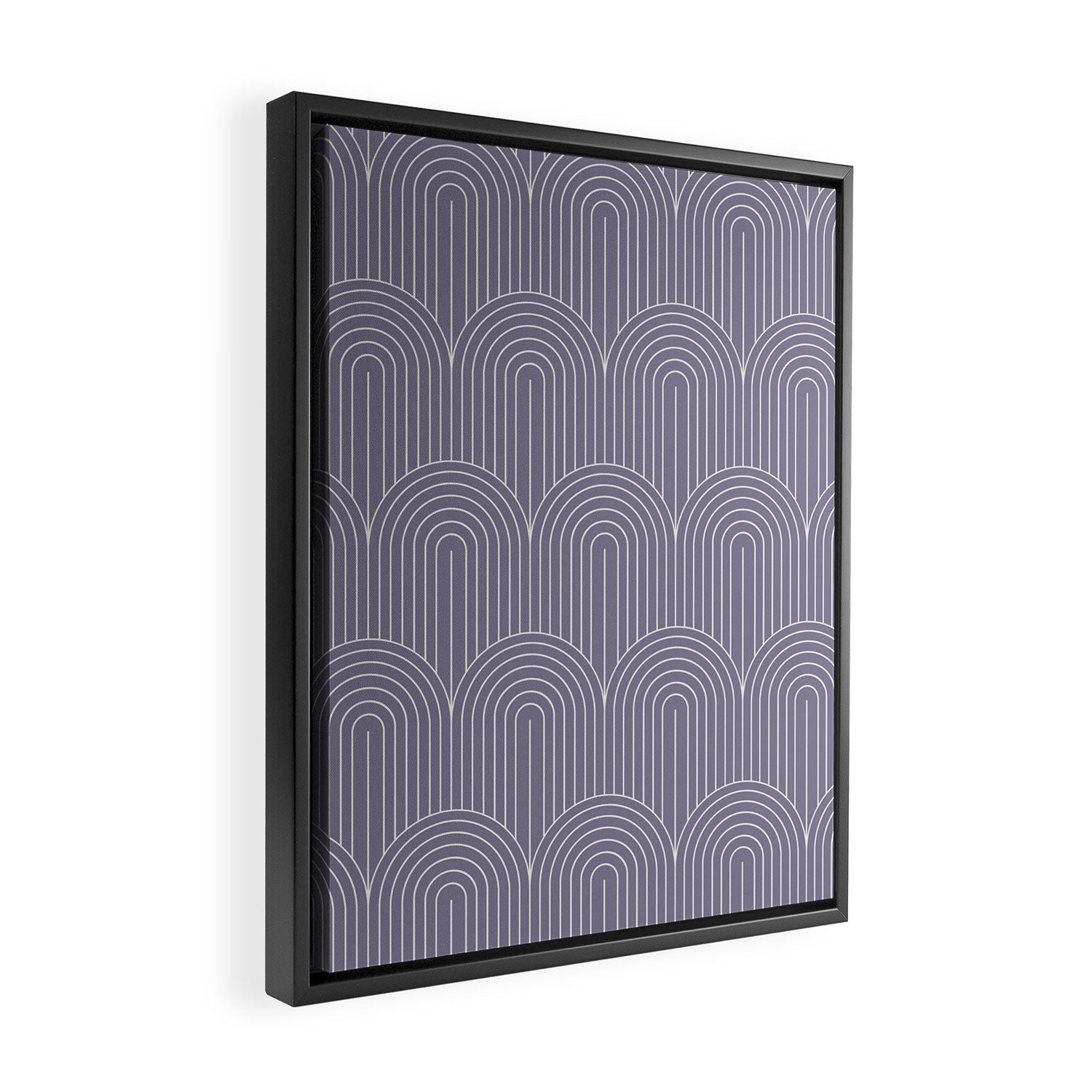 Art Deco Arch Pattern XLVIII Framed Canvas Print Gallery Image 2