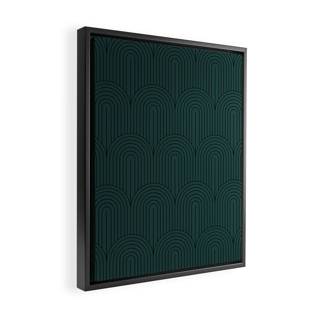 Art Deco Arch Pattern XVI Framed Canvas Print Gallery Image 2