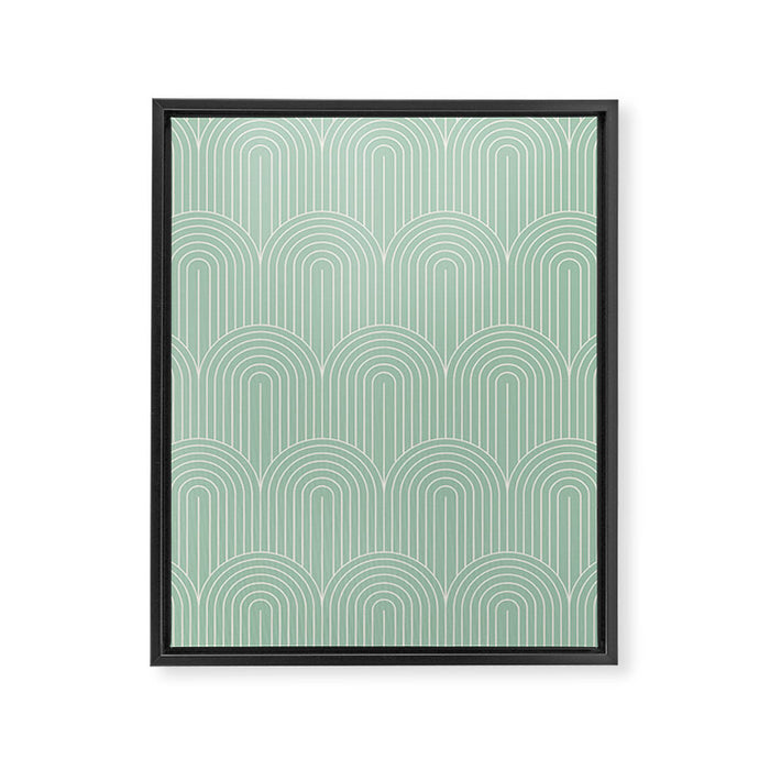 Art Deco Arch Pattern XX Framed Canvas Print Gallery Image 1