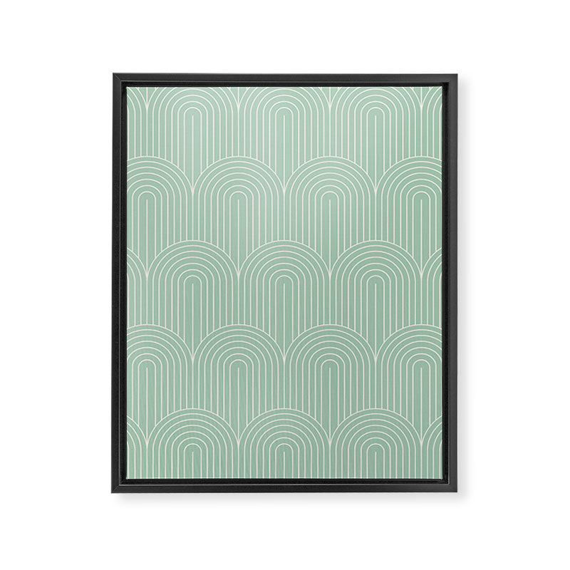 Art Deco Arch Pattern XX Framed Canvas Print Gallery Image 8