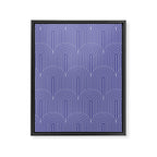 Art Deco Arch Pattern XXI Very Peri Framed Canvas Print Gallery Image 8