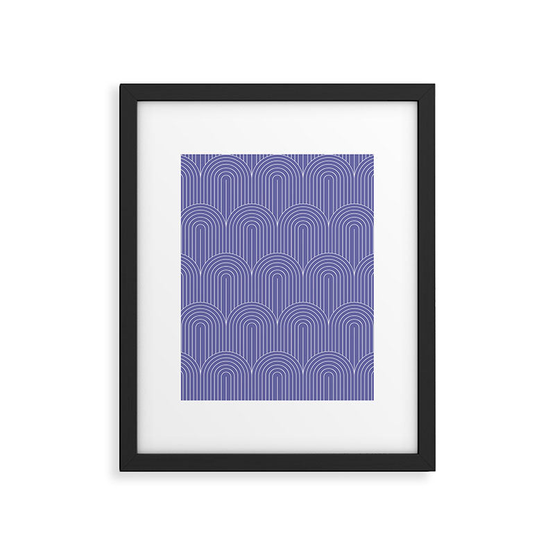 Art Deco Arch Pattern XXI Very Peri Framed Art Print Gallery Image 6