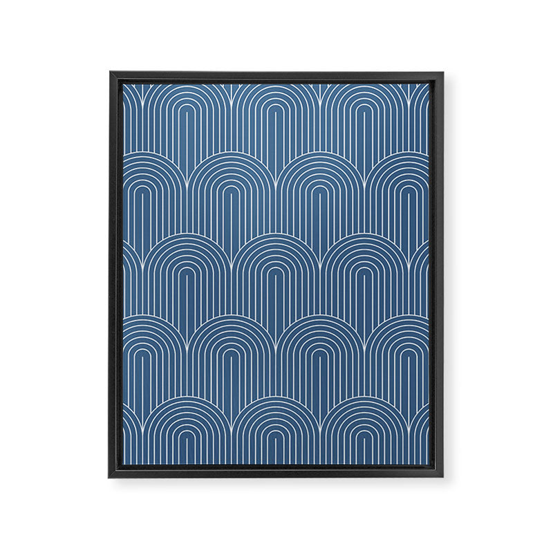 Art Deco Arch Pattern XXIX Framed Canvas Print Gallery Image 8