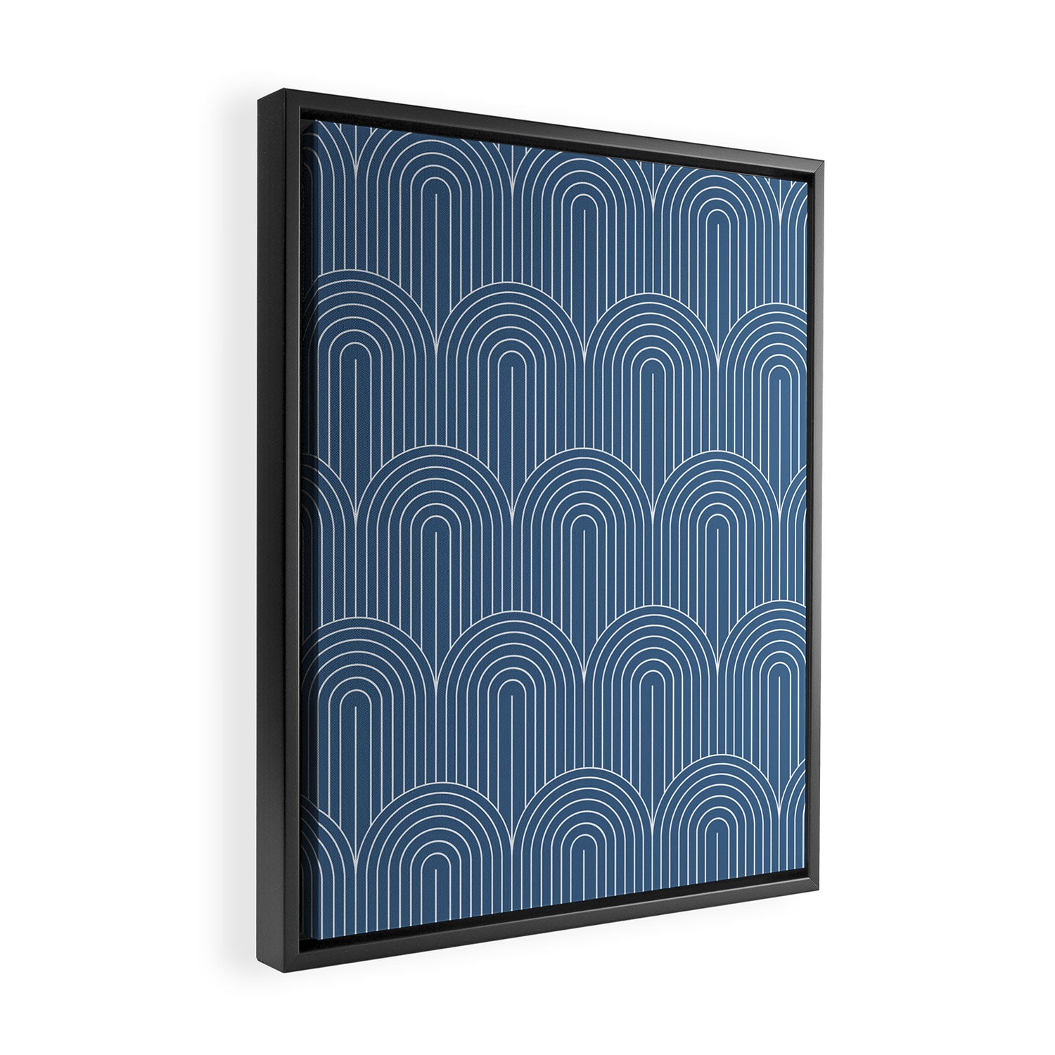 Art Deco Arch Pattern XXIX Framed Canvas Print Gallery Image 2