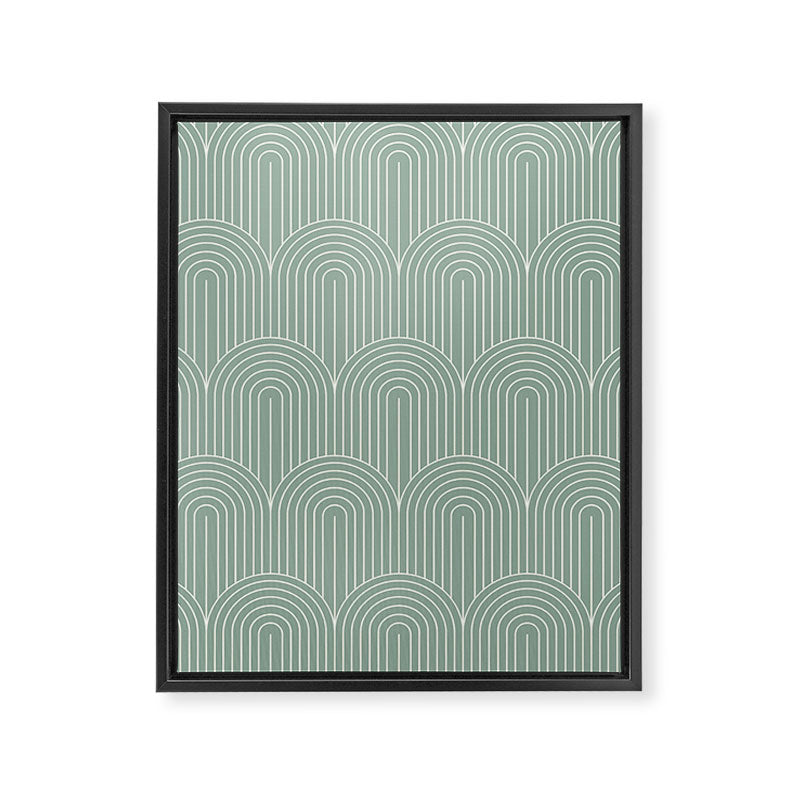 Art Deco Arch Pattern XXXII Framed Canvas Print Gallery Image 8