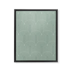Art Deco Arch Pattern XXXII Framed Canvas Print Gallery Image 8
