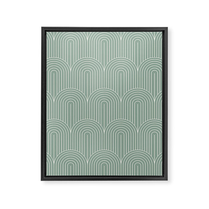 Art Deco Arch Pattern XXXII Framed Canvas Print Gallery Image 1