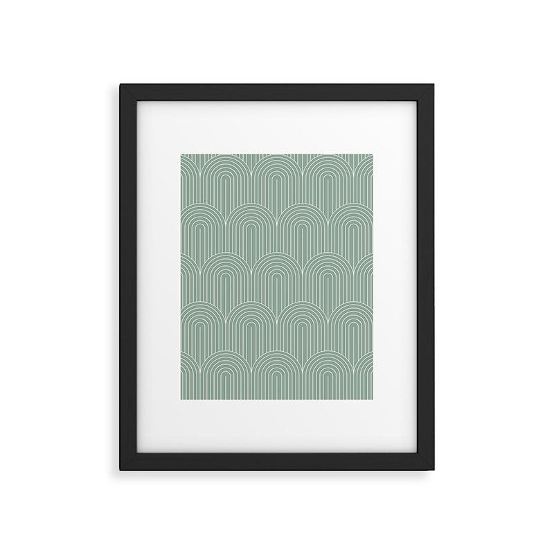 Art Deco Arch Pattern XXXII Framed Art Print Gallery Image 4