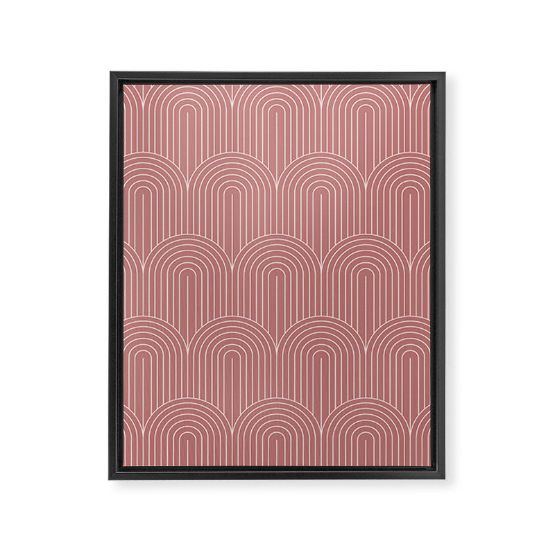 Art Deco Arch Pattern XXXVI Framed Canvas Print Gallery Image 8