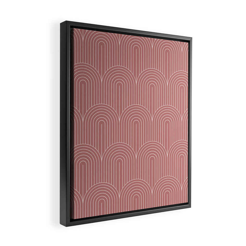Art Deco Arch Pattern XXXVI Framed Canvas Print Gallery Image 2