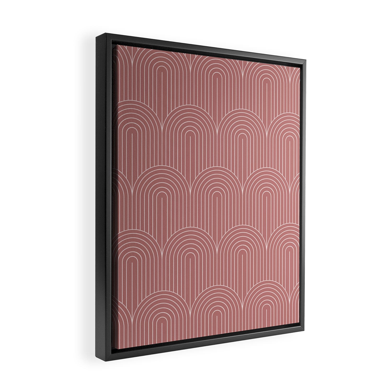 Art Deco Arch Pattern XXXVI Framed Canvas Print Gallery Image 2