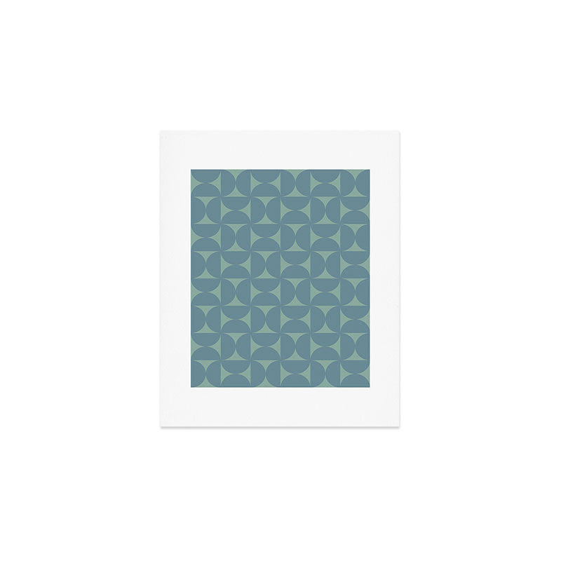 Bauhaus Mid Century Modern Geometric Pattern II Art Print Gallery Image 1