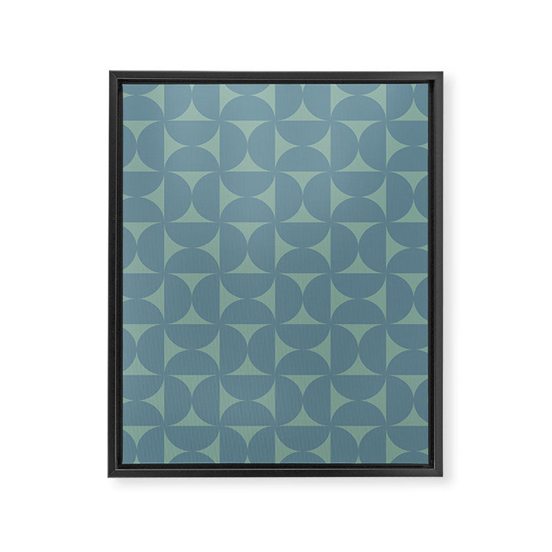 Bauhaus Mid Century Modern Geometric Pattern II Framed Canvas Print Gallery Image 8