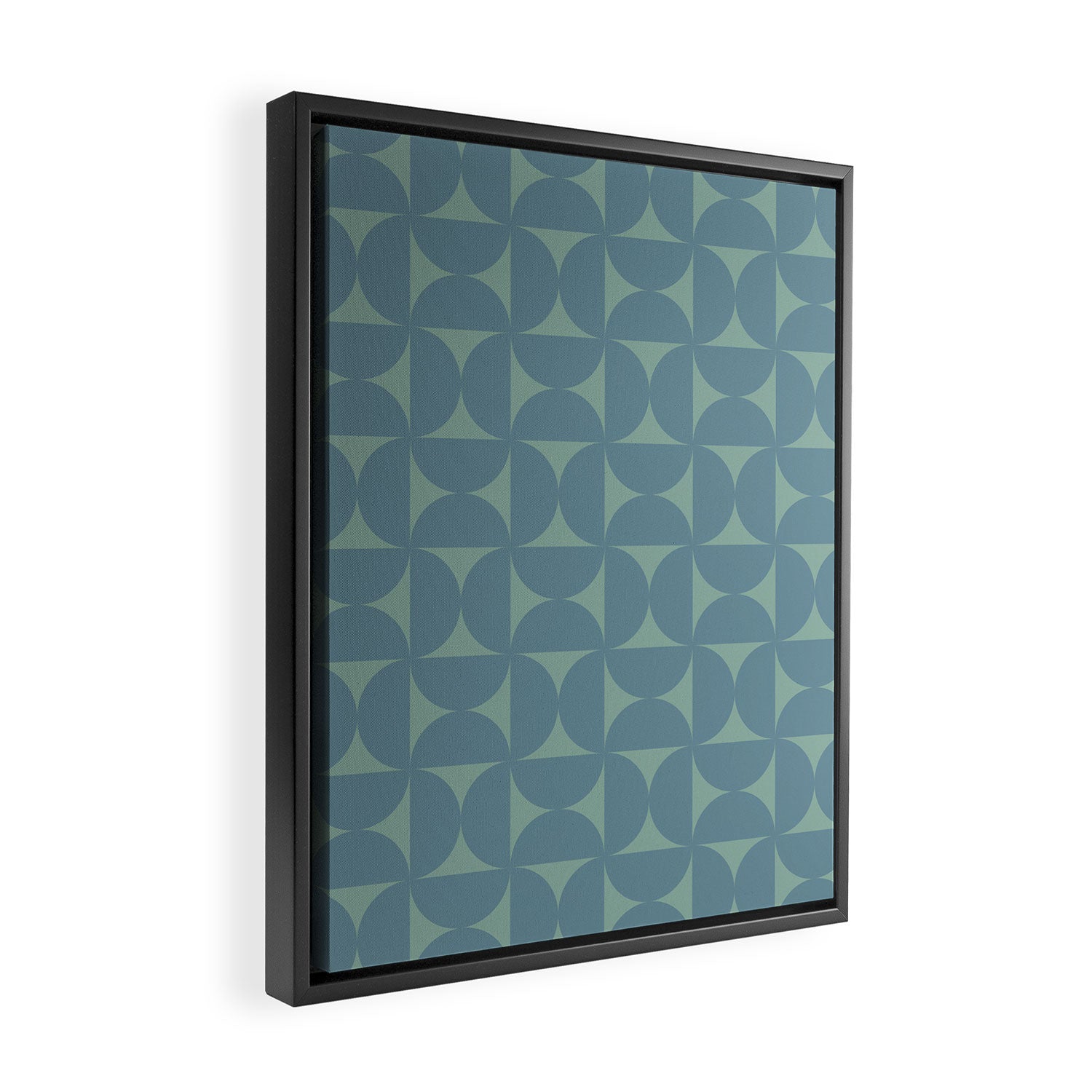Bauhaus Mid Century Modern Geometric Pattern II Framed Canvas Print Gallery Image 2