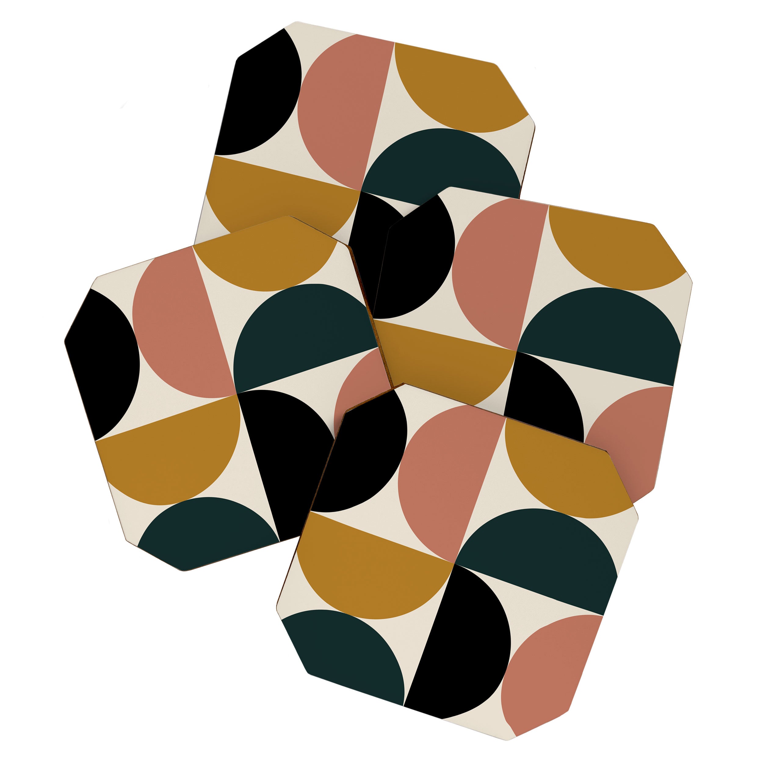 Bauhaus Mid Century Modern Geometric I Coaster Gallery Image 1