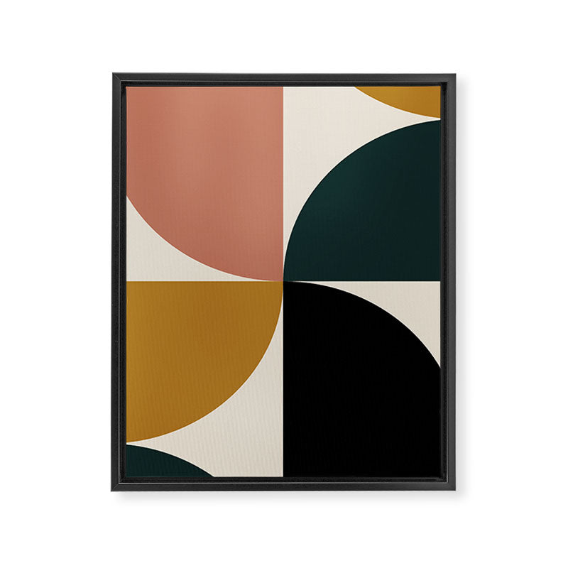 Bauhaus Mid Century Modern Geometric I Framed Canvas Print Gallery Image 8