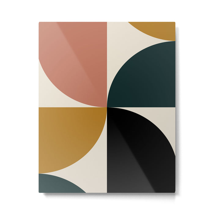 Bauhaus Mid Century Modern Geometric I Metal Print Gallery Image 1