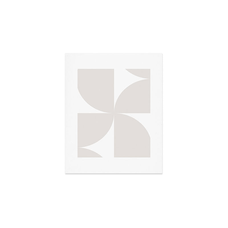 Bauhaus Mid Century Modern Geometric IV Grey Art Print Gallery Image 1