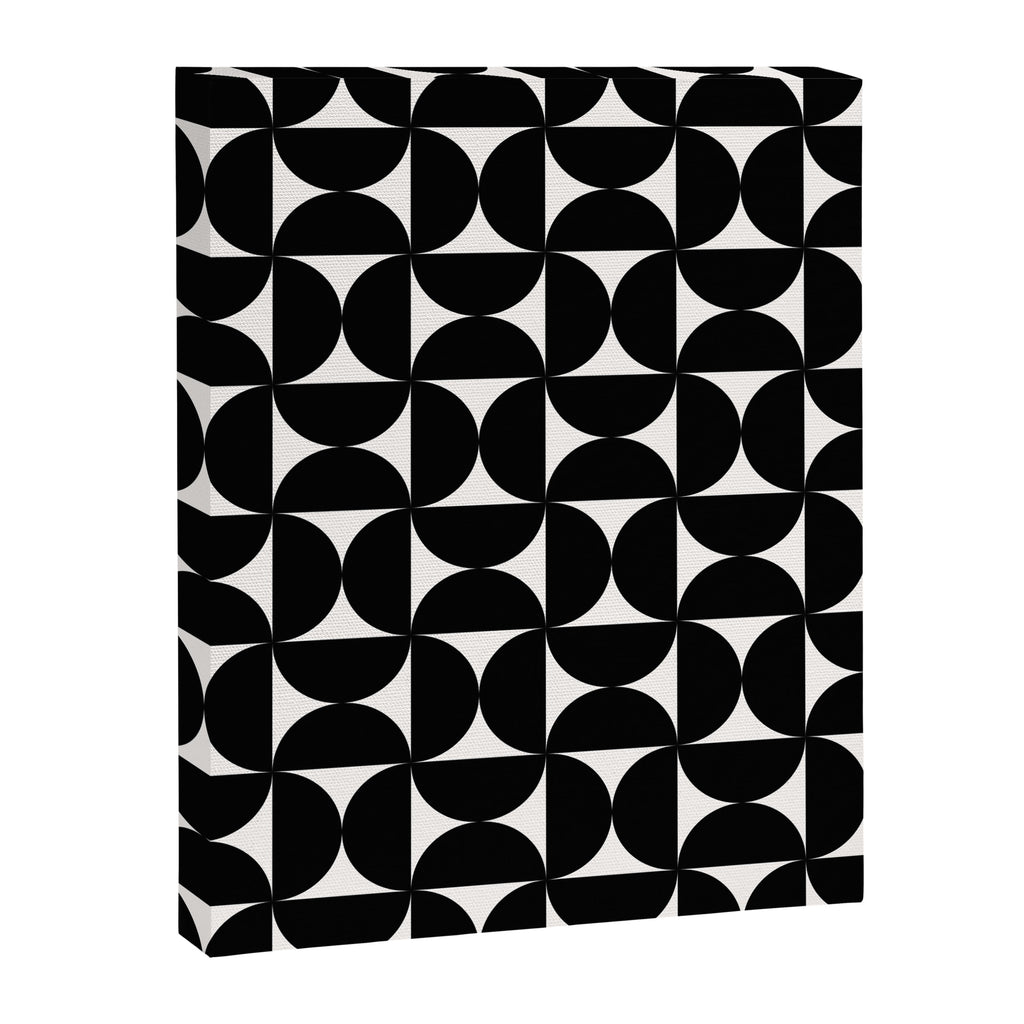 Bauhaus Mid Century Modern Geometric Pattern I Canvas Print Gallery Image 8