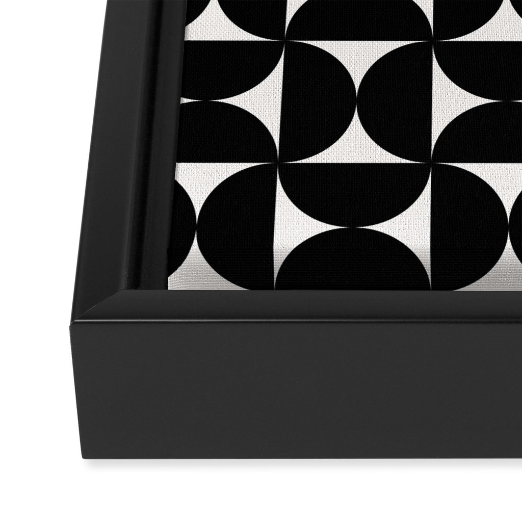 Bauhaus Mid Century Modern Geometric Pattern I Framed Canvas Print Gallery Image 3