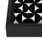 Bauhaus Mid Century Modern Geometric Pattern I Framed Canvas Print Gallery Image 3
